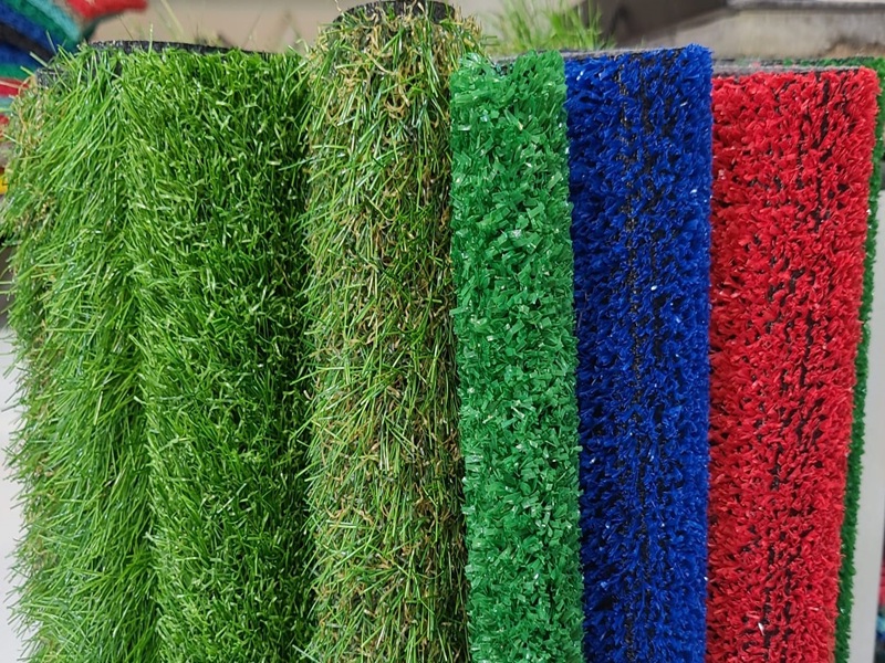 10 mm Düz Yeşil Dekorasyon Çim Halı