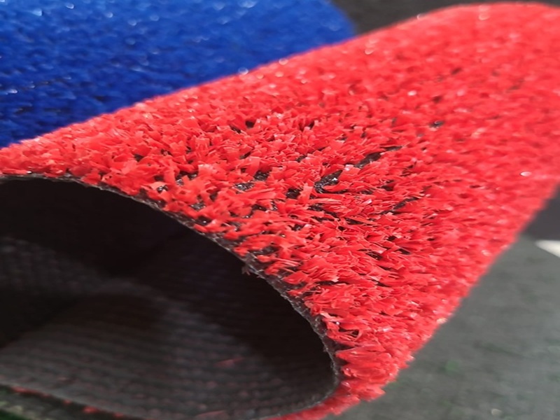 8 mm Düz Kırmızı Dekorasyon Çim Halı