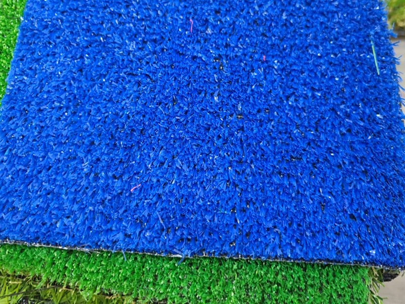 8 mm Düz Mavi Dekorasyon Çim Halı